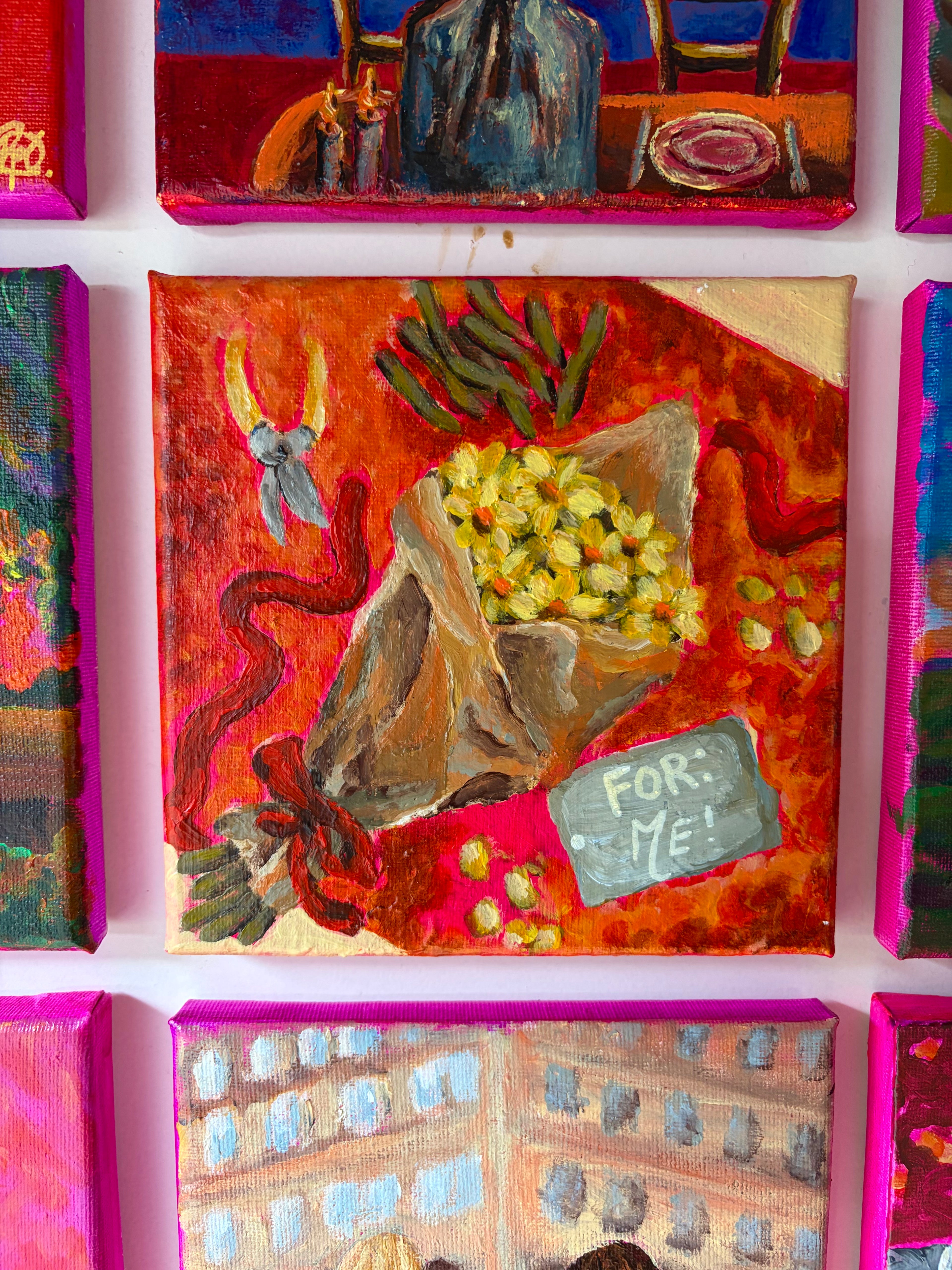 Mini Painting - Buying Myself Flowers