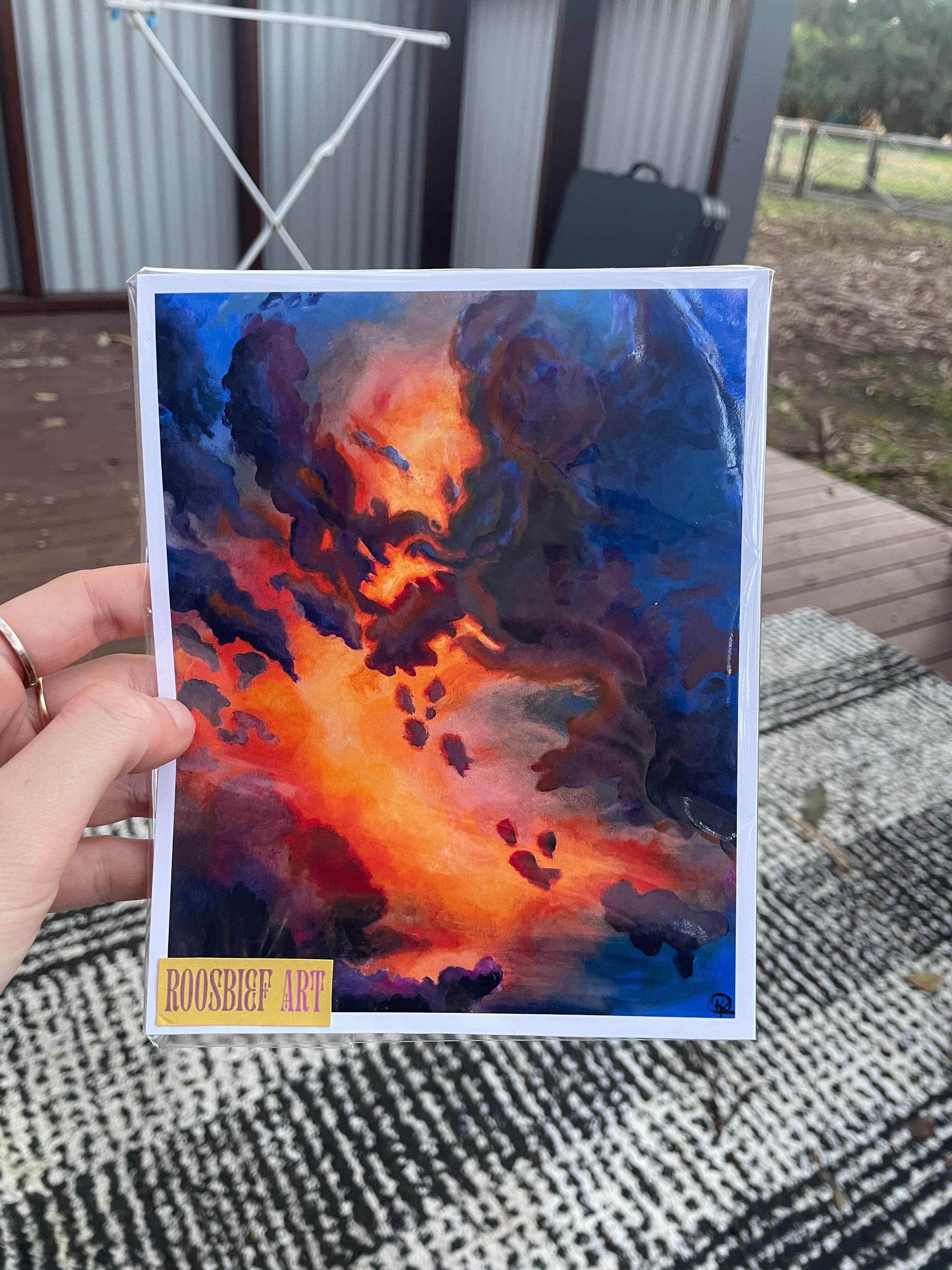 Burning Sky - ART PRINT